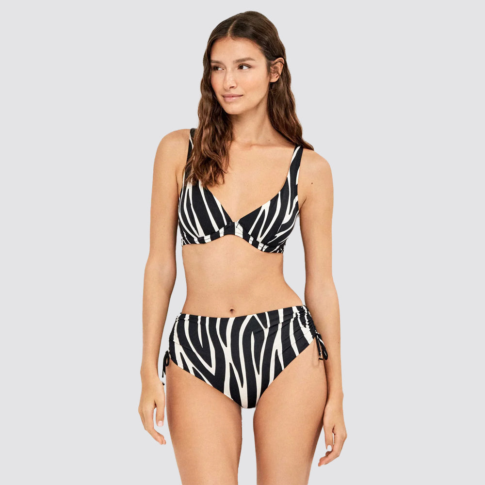 Slip bikini donna a vita alta fantasia