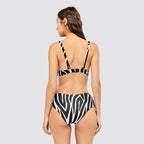 Slip bikini donna a vita alta fantasia