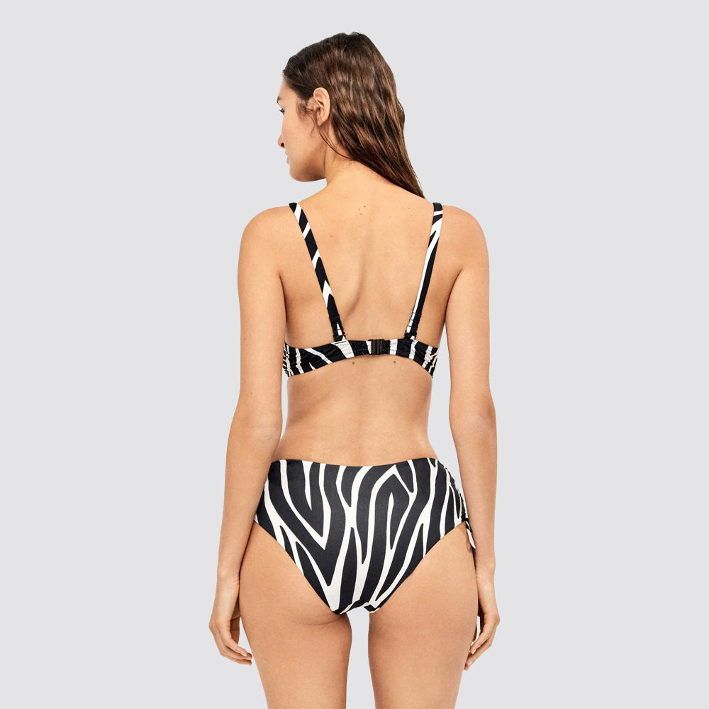 Slip bikini donna a vita alta fantasia