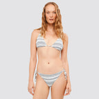Slip bikini donna con lacci laterali fantasia