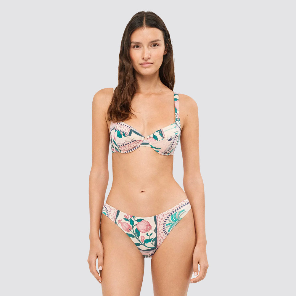 Slip bikini donna modello brasiliano fantasia