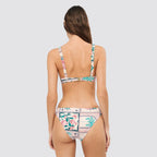 Slip bikini donna modello brasiliano fantasia