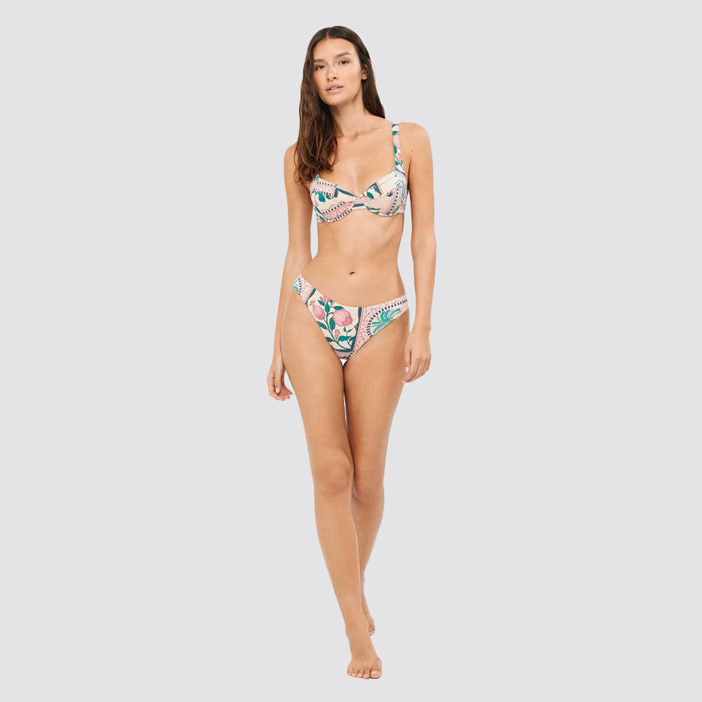 Slip bikini donna modello brasiliano fantasia