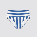 Slip bikini donna multiposizione a righe