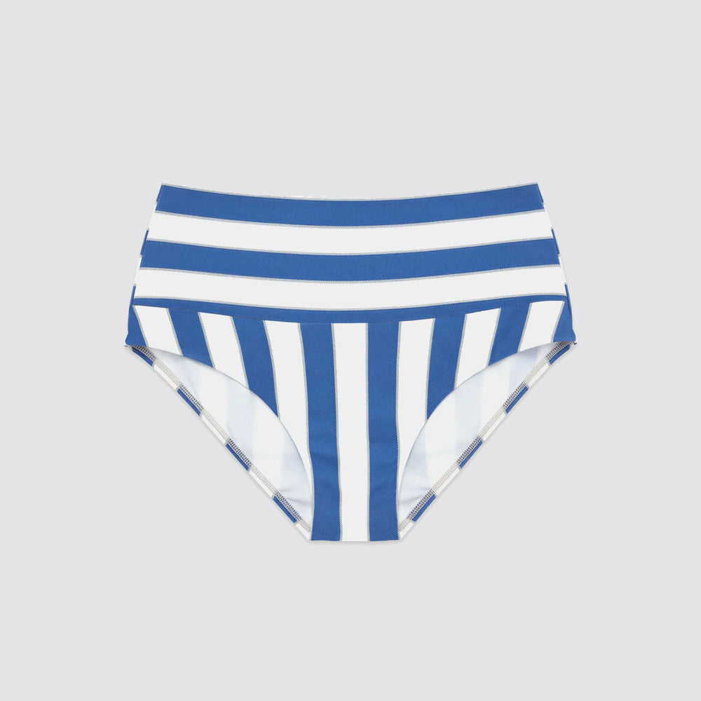 Slip bikini donna multiposizione a righe