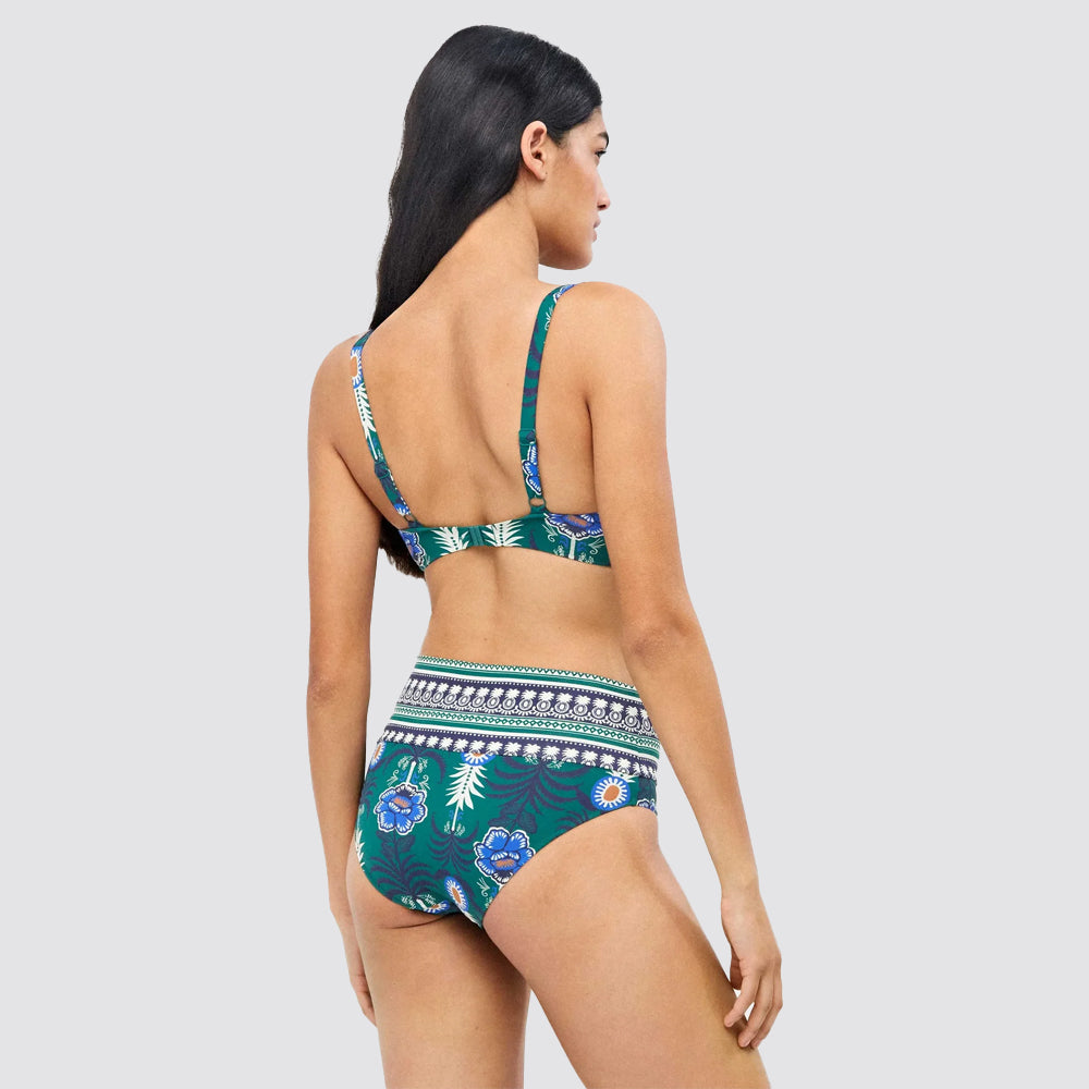 Slip bikini donna multiposizione fantasia
