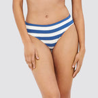 Slip bikini donna sgambato a righe