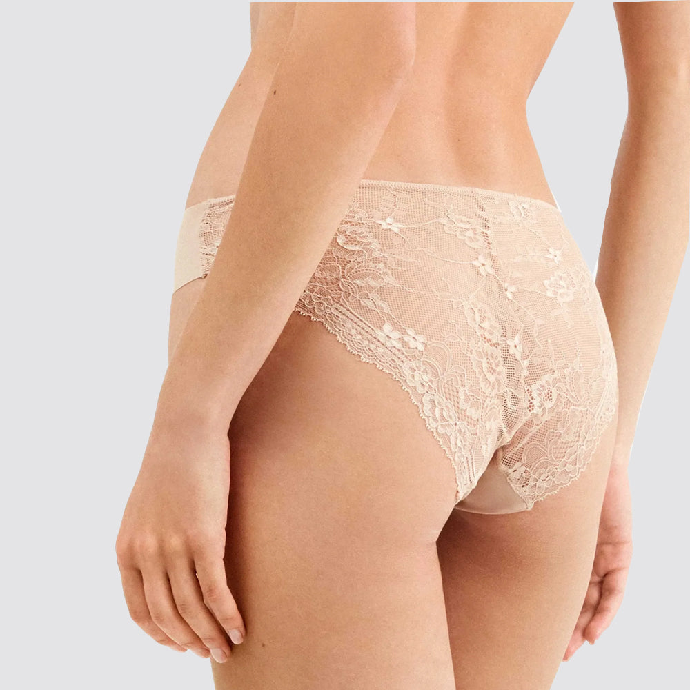 Slip donna gisela microfibra e pizzo taglio laser