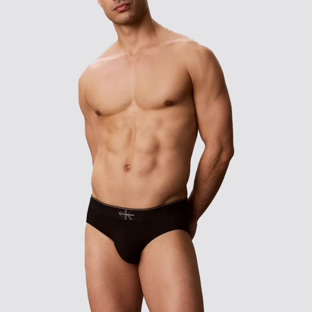 Slip uomo calvin klein graphic monogram cotton stretch 3pack