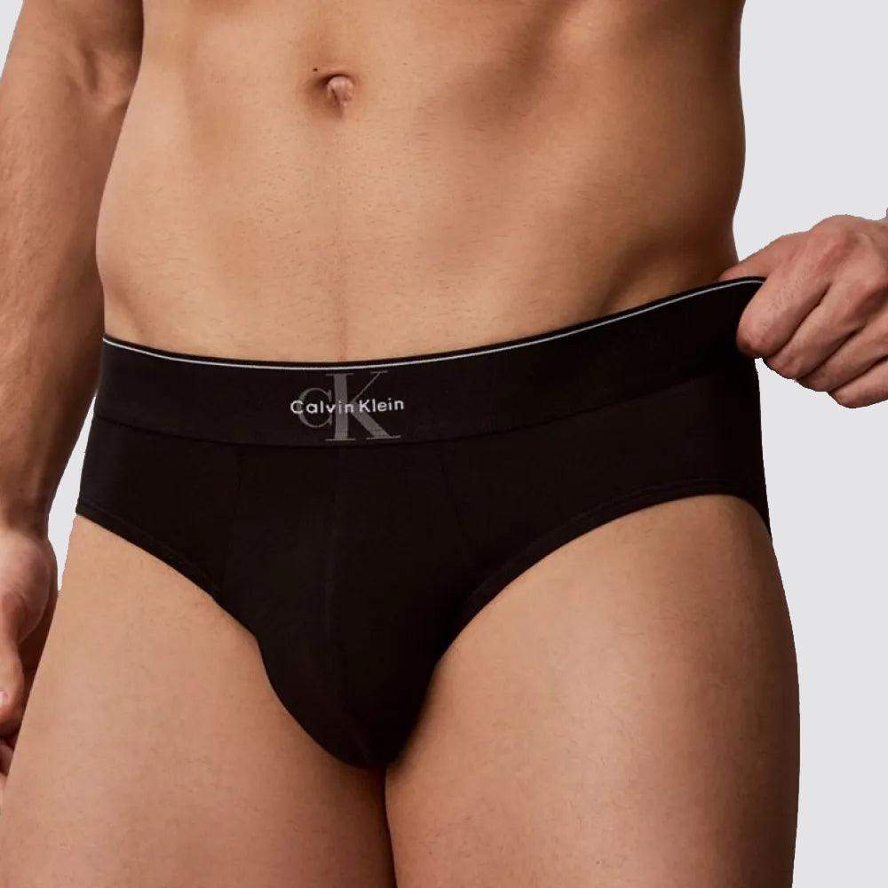 Slip uomo calvin klein graphic monogram cotton stretch 3pack