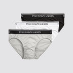 Slip uomo confezione 3 pezzi vita bassa elastico logato