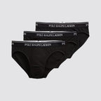 Slip uomo confezione 3 pezzi vita bassa elastico logato