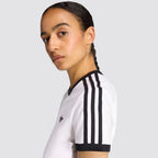 T-shirt donna 3 strisce slim fit girocollo