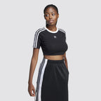 T-shirt donna cotone elasticizzato 3 strisce