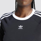 T-shirt donna cotone elasticizzato 3 strisce