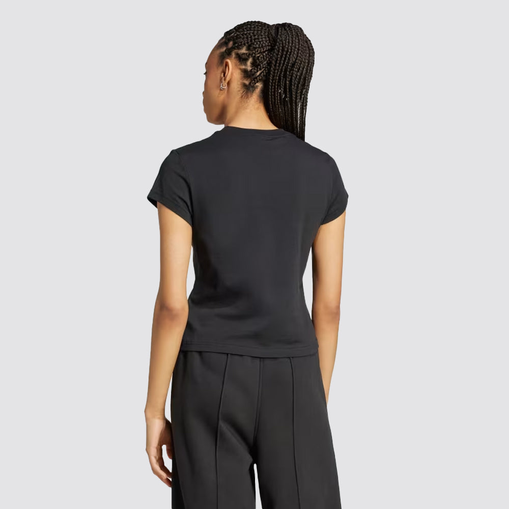 T-shirt donna cotone slim fit girocollo