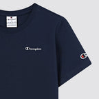 T shirt donna girocollo logo piccolo manica corta slim fit