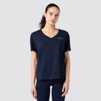 T shirt donna scollo v manica corta casual regular