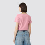 T shirt donna scollo v manica corta casual regular