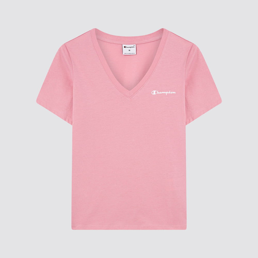T shirt donna scollo v manica corta casual regular