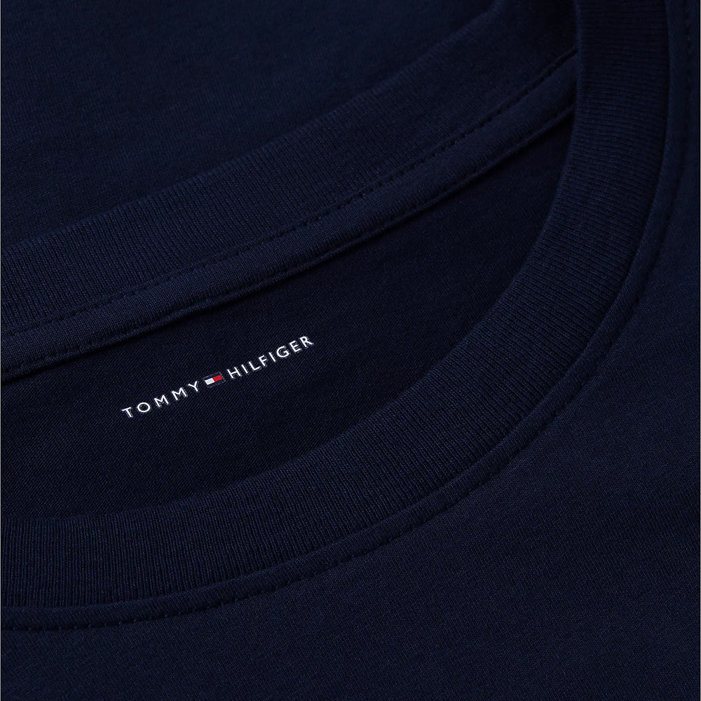 T shirt donna tommy hilfiger logo in cotone