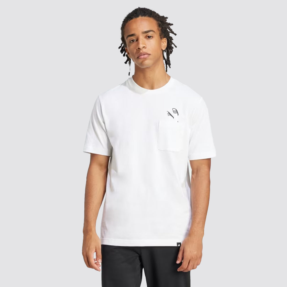 T-shirt lounge slides graphic pocket jc5282