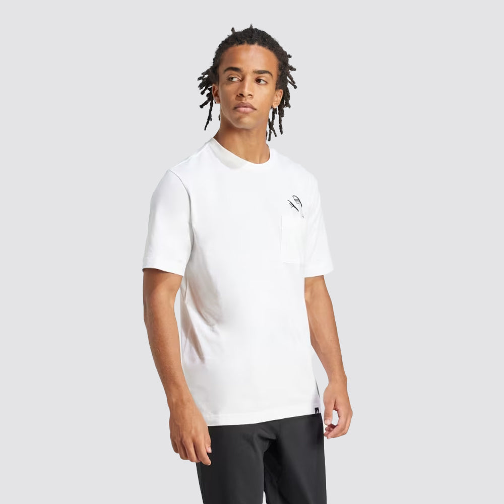 T-shirt lounge slides graphic pocket jc5282