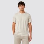 T-shirt uomo 100% cotone doppio collo