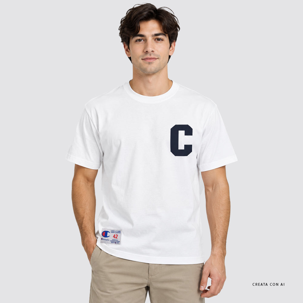 T shirt uomo champion academy girocollo manica corta