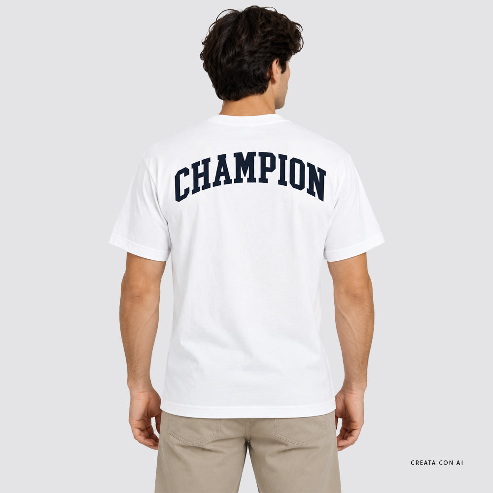 T shirt uomo champion academy girocollo manica corta