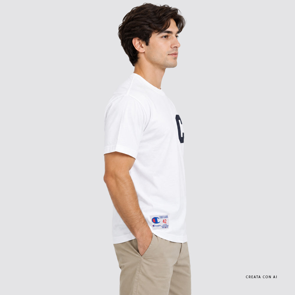 T shirt uomo champion academy girocollo manica corta