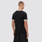 T-shirt uomo cotone 3 strisce girocollo