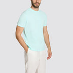 T-shirt uomo cotone basic tinto old