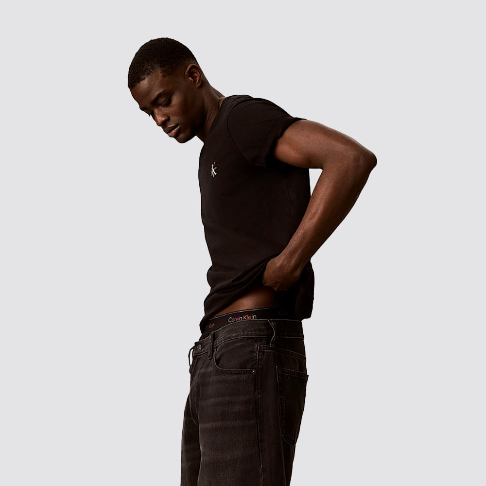 T-shirt uomo cotone regular fit logo ricamato