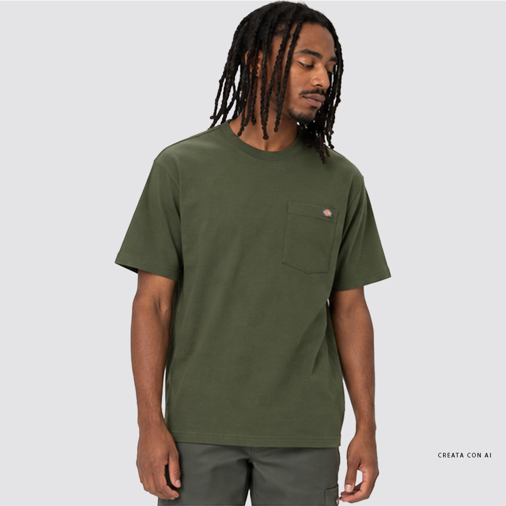T-shirt uomo dickies luray con taschino
