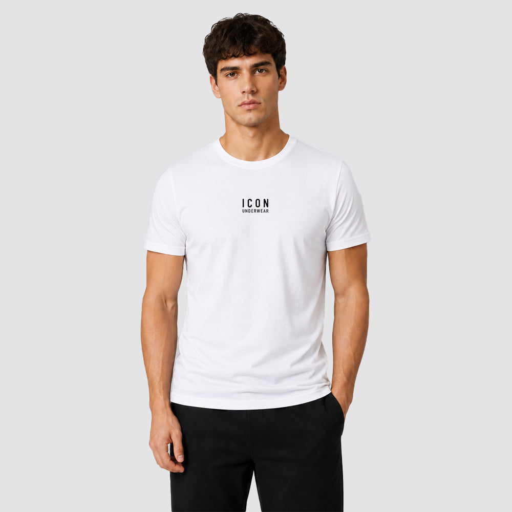 T-shirt uomo girocollo cotone bielastico