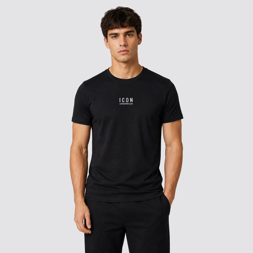 T-shirt uomo girocollo cotone bielastico