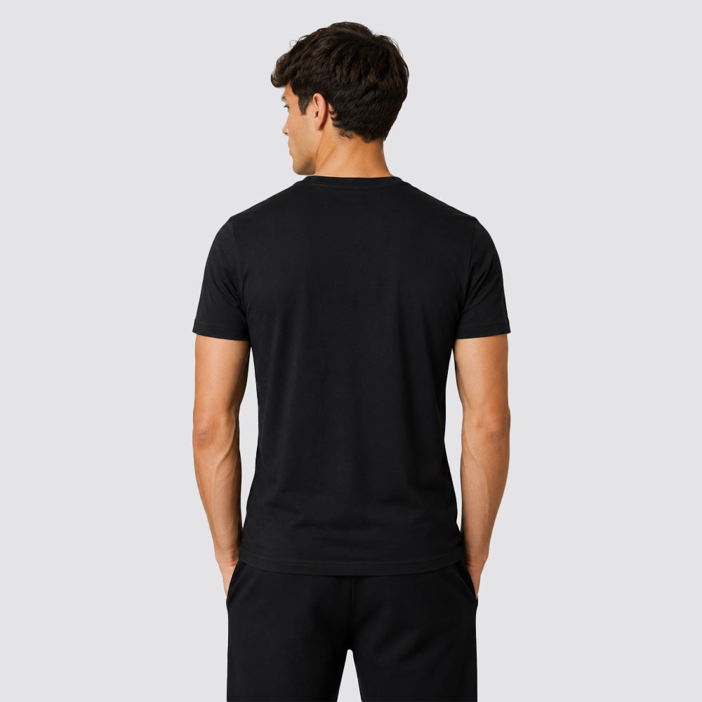 T-shirt uomo girocollo cotone bielastico