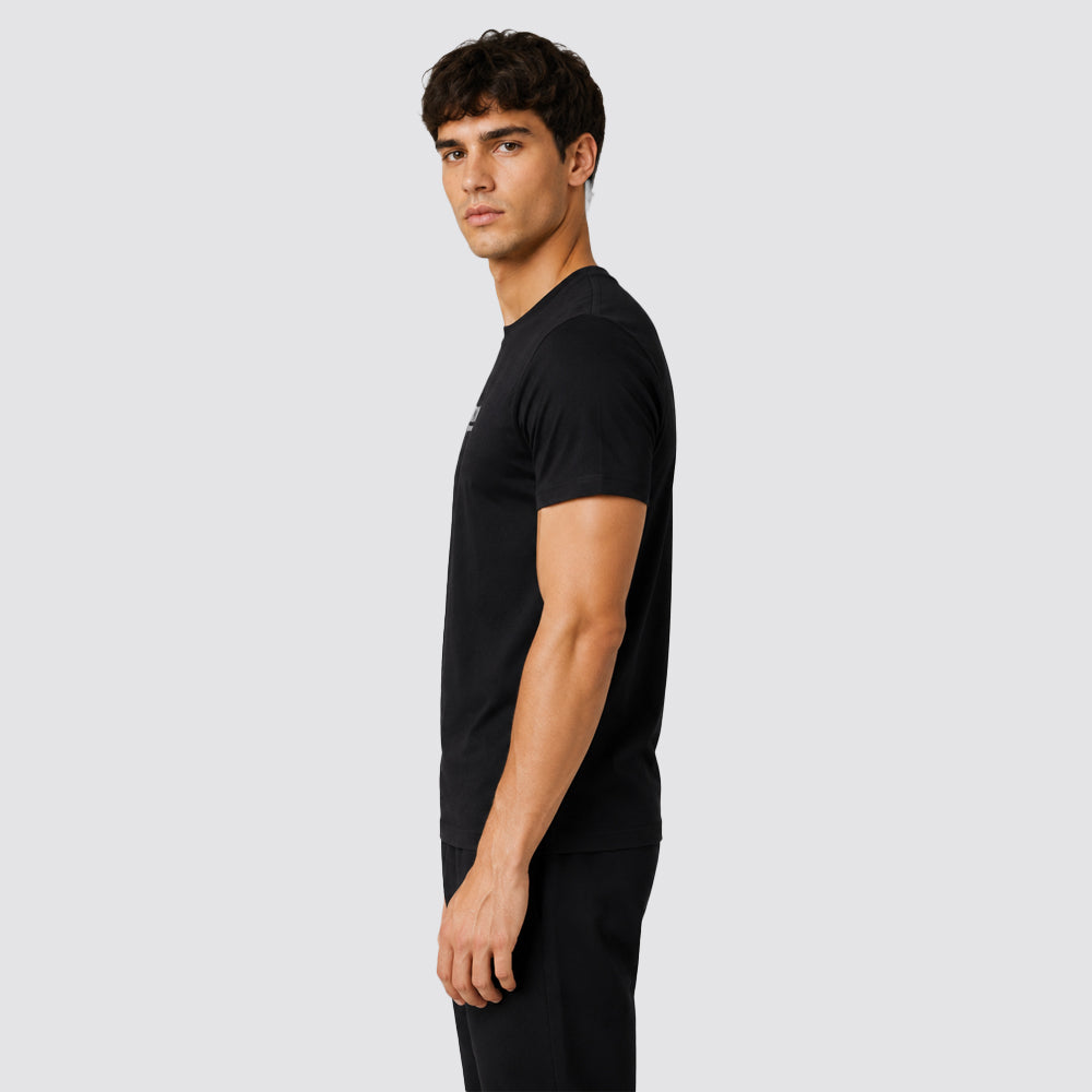 T-shirt uomo girocollo cotone bielastico