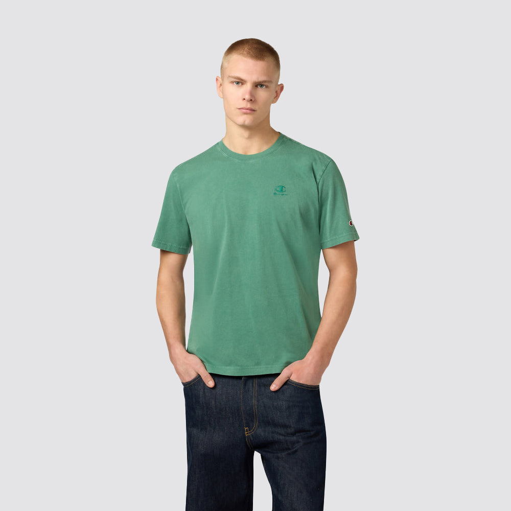 T-shirt uomo girocollo effetto slavato