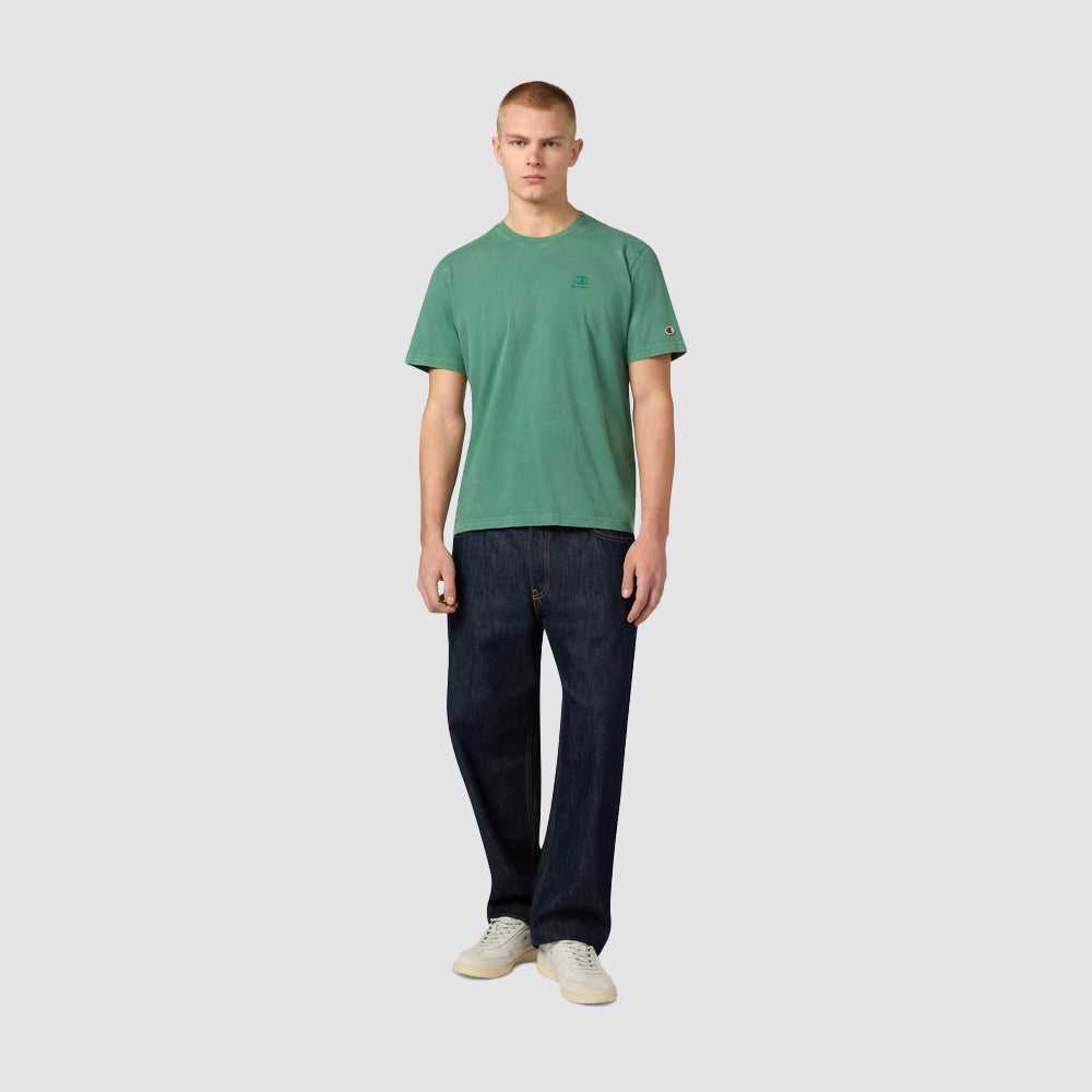 T-shirt uomo girocollo effetto slavato