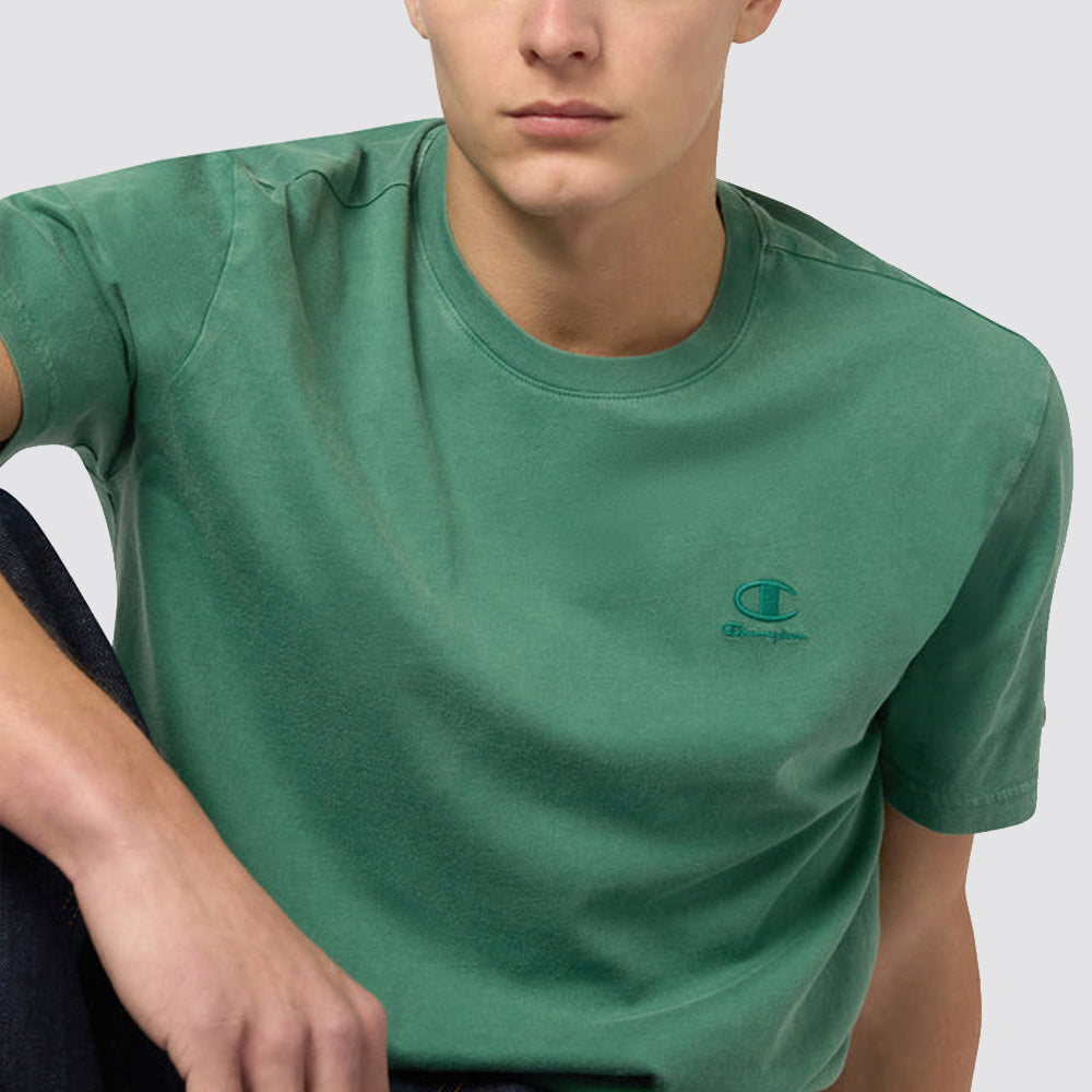 T-shirt uomo girocollo effetto slavato