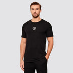 T shirt uomo girocollo logo frontale manica corta