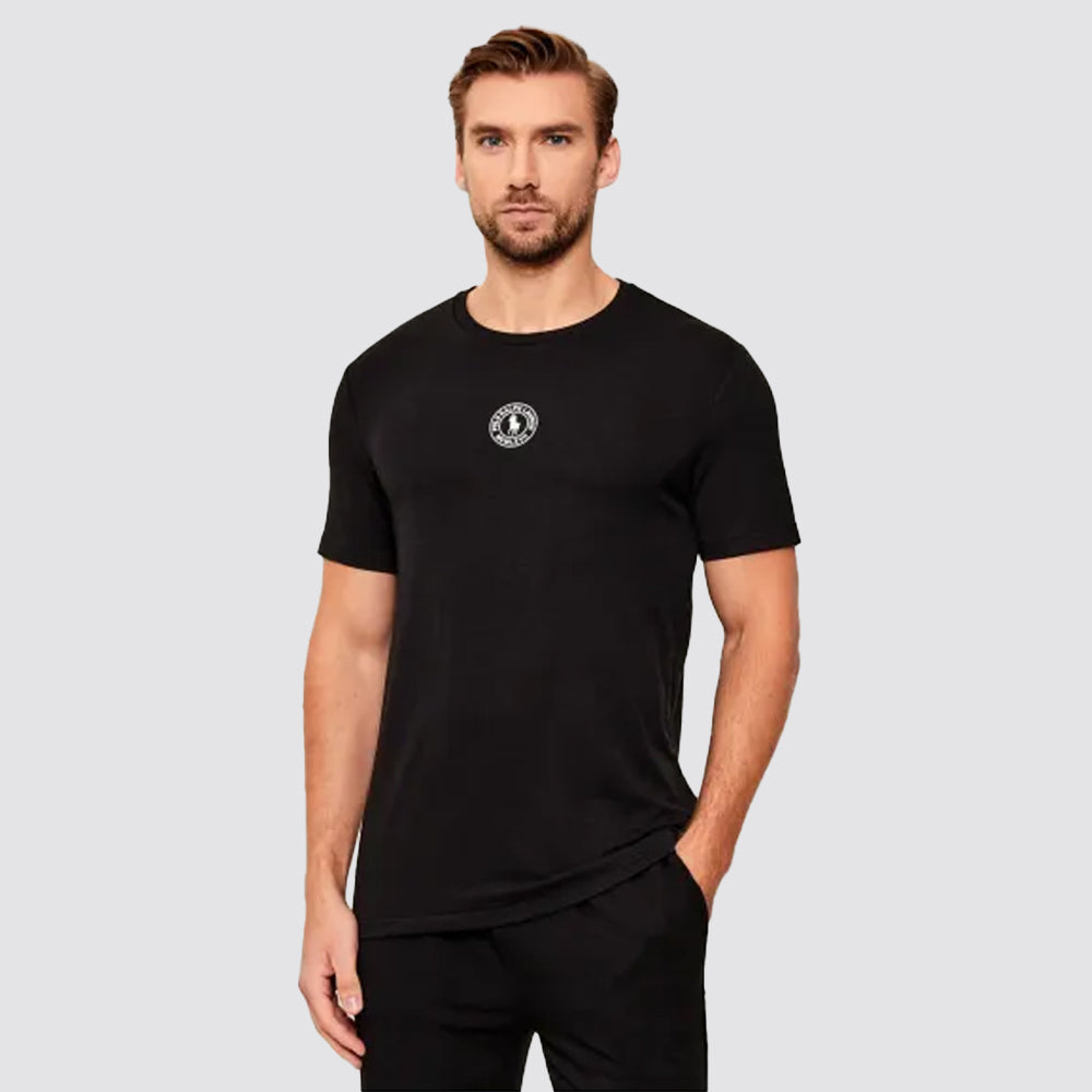 T shirt uomo girocollo logo frontale manica corta