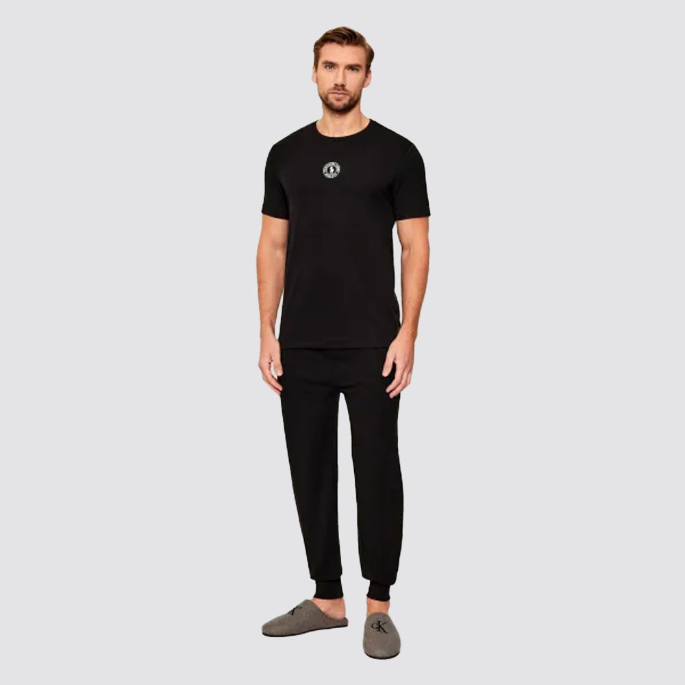 T shirt uomo girocollo logo frontale manica corta