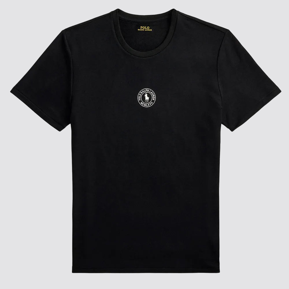 T shirt uomo girocollo logo frontale manica corta