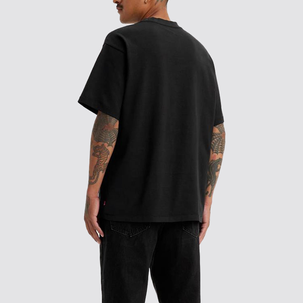 T-shirt uomo levi's red tab vintage nera