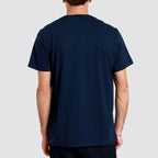 T shirt uomo logo ricamato girocollo manica corta