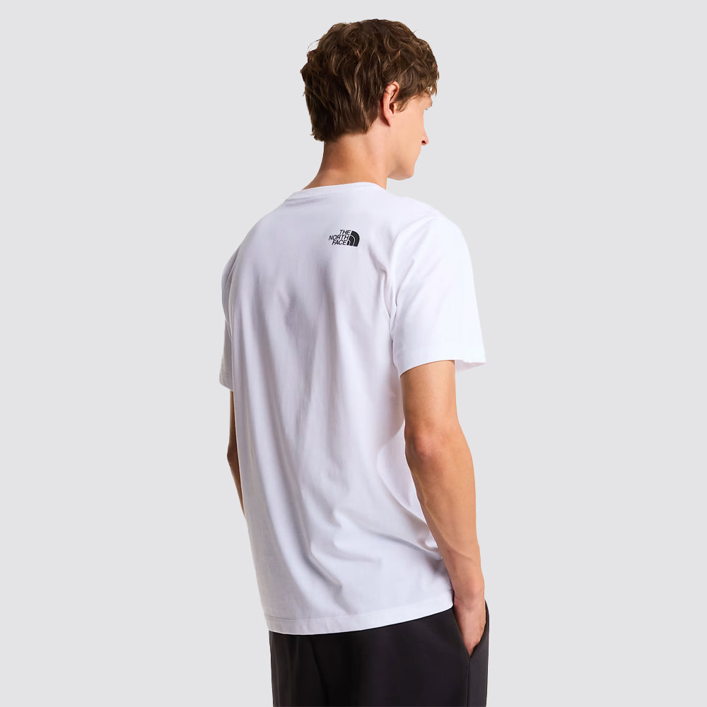 T-shirt uomo the north face evolution box half dome bianca