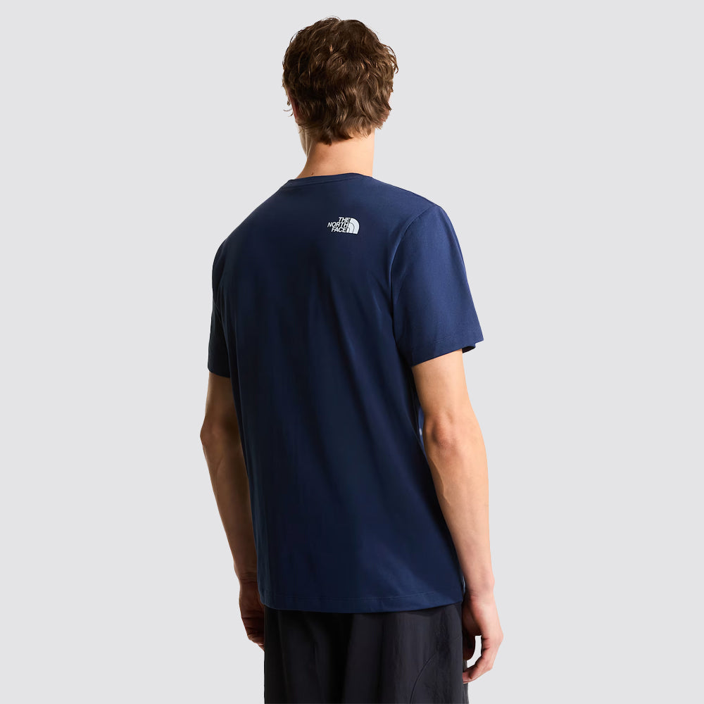 T-shirt uomo the north face evolution box half dome blu
